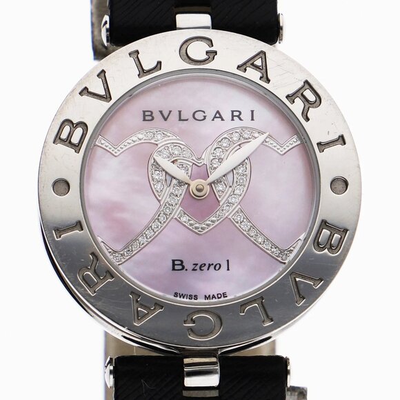 BVLGARI Watches BZ30S Stainless Steel/leather Quartz - Picture 1 of 8
